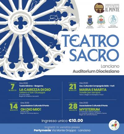 Al via la Rassegna di Teatro Sacro a Lanciano: Un Inno alla Fede e all’Arte Teatrale