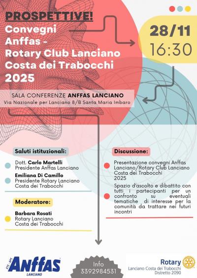 Lanciano: continua la sinergia tra Anffas e Rotary Club Costa dei Trabocchi a sostegno della disabilità