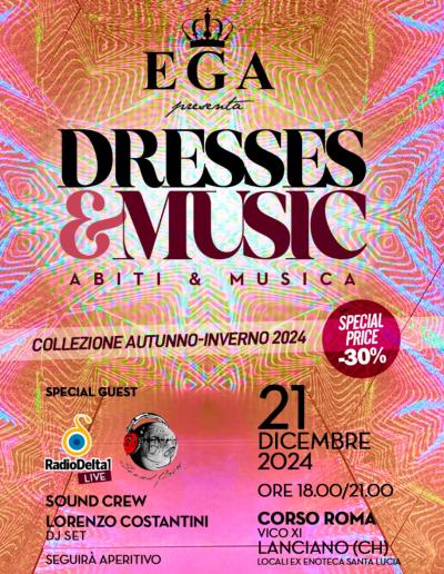 Natale a Lanciano, corso Roma si illumina  con il  "Dresses and Music" di Ega