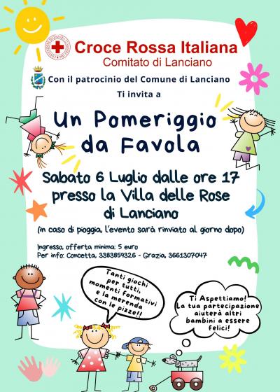 "Un Pomeriggio da Favola" a Lanciano: Un evento per i Bambini con la Croce Rossa Italiana
