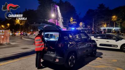 L’Aquila, Servizio straordinario di controllo nel centro storico da parte dei carabinieri 