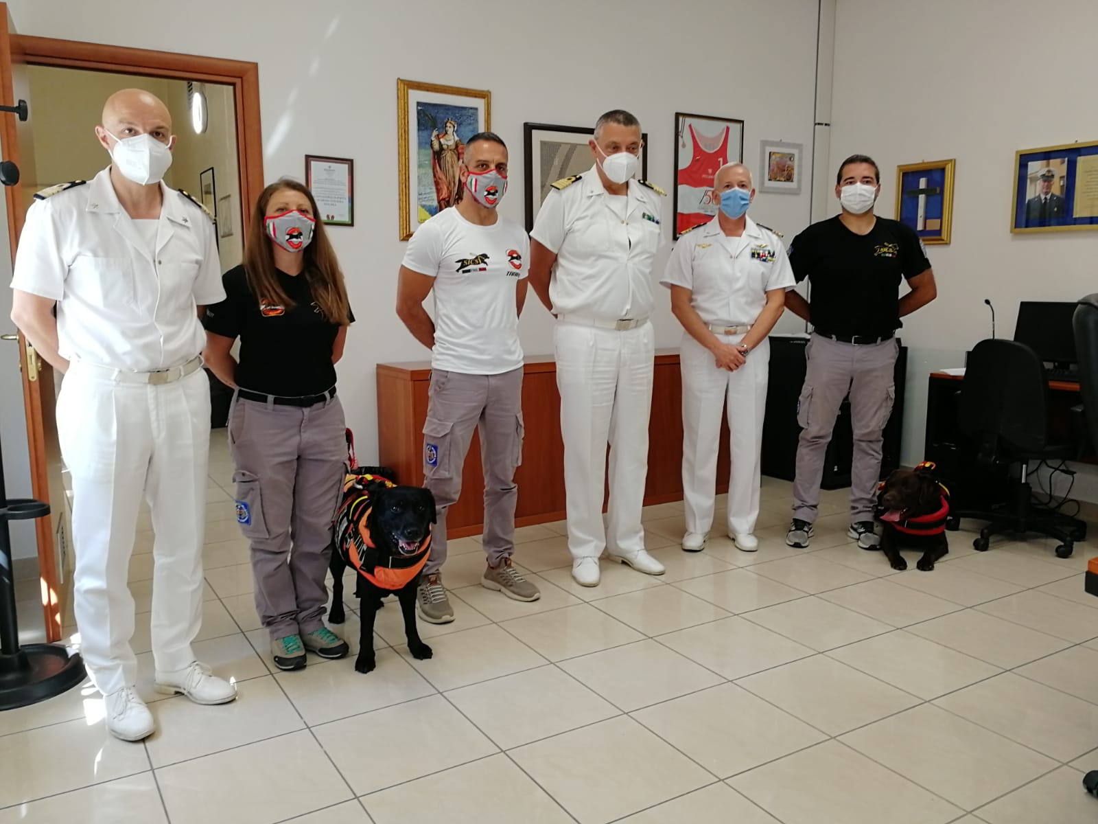 Pescara, siglato accordo di collaborazione tra Direzione Marittima e Sics, Scuola Italiana cani salvataggio