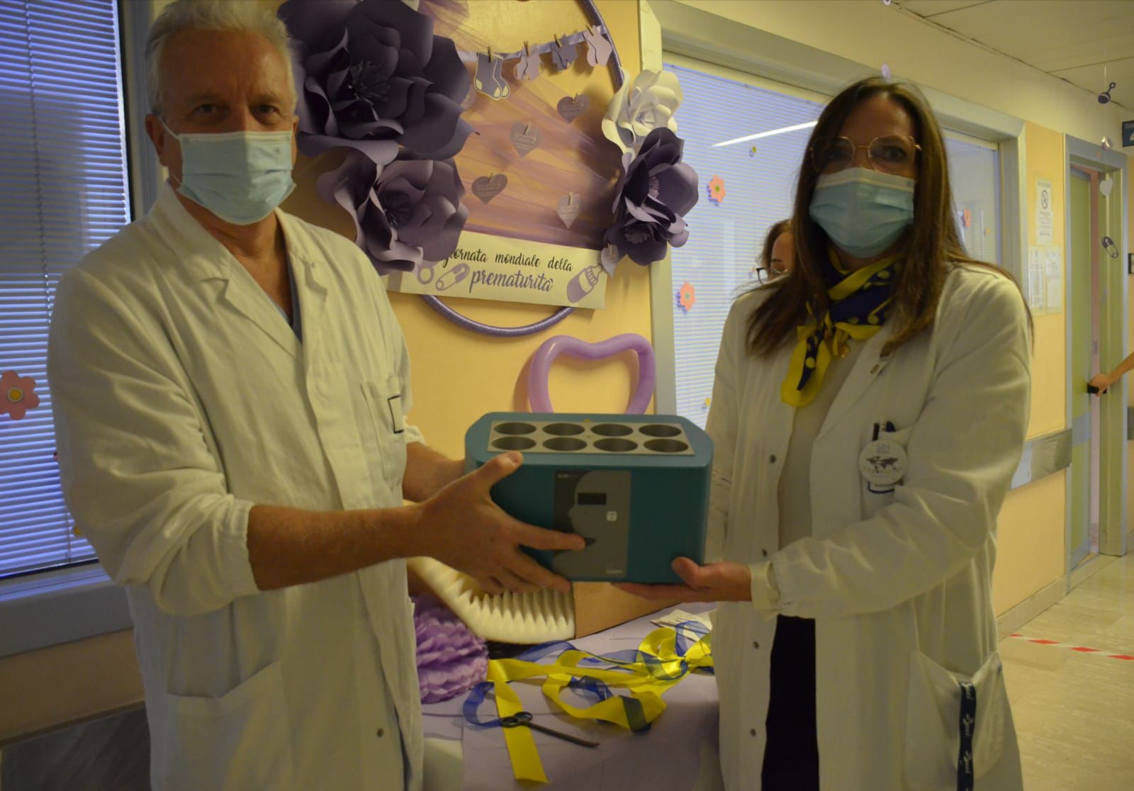 Giornata mondiale della prematurità, Rotary club Ortona dona uno scaldabiberon alla neonatologia di Chieti