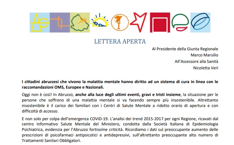 Il Governatore Marsilio e l’Assessore alla Sanità Verì, incalzati sulla Salute Mentale