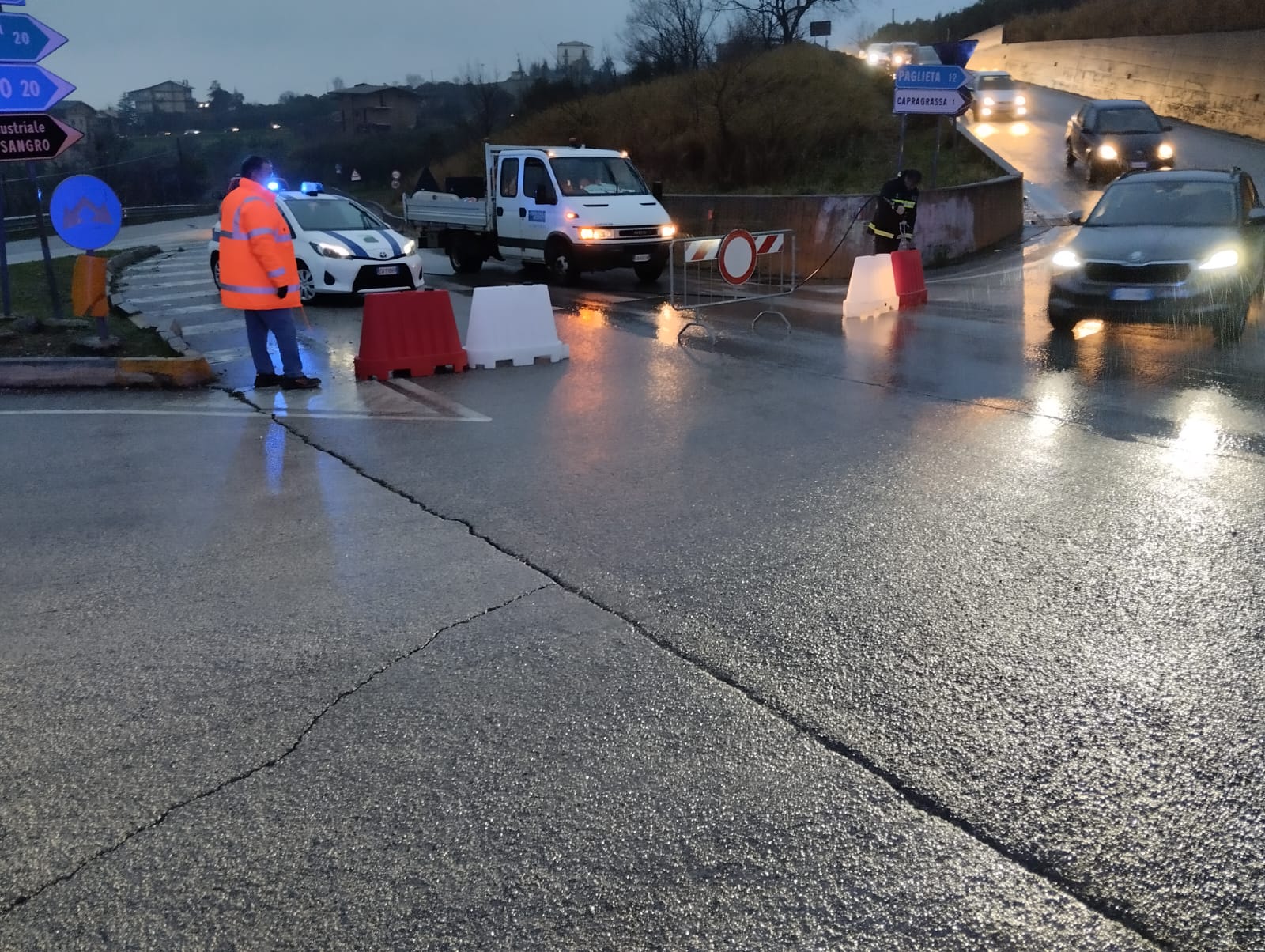 Chiusura temporanea Sp228 Atessa Valle, in via prudenziale 