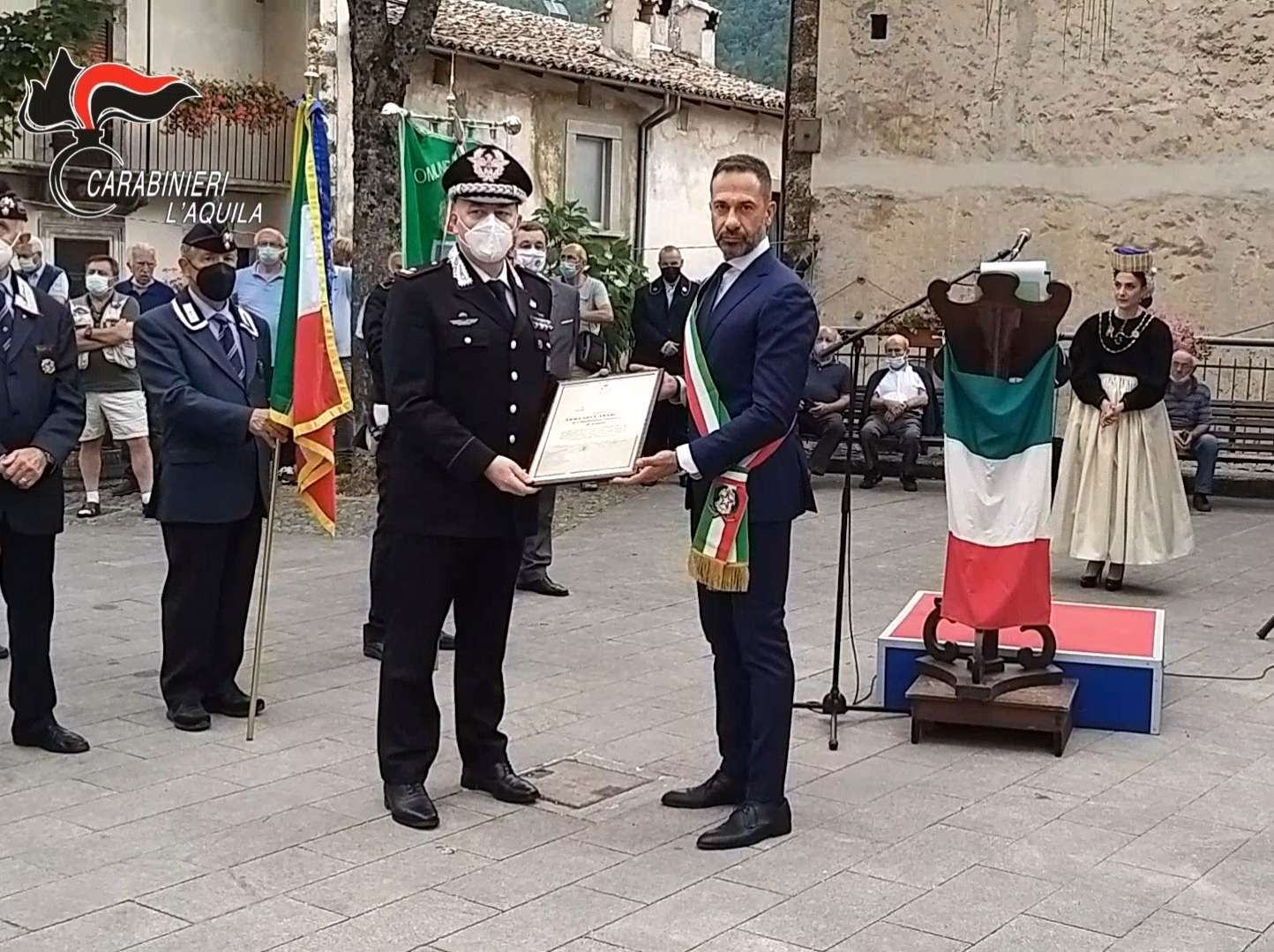 Scanno, celebrato 150° anniversario della concessione della 3^ medaglia d’argento al valor militare al Brigadiere Chiaffredo Bergia