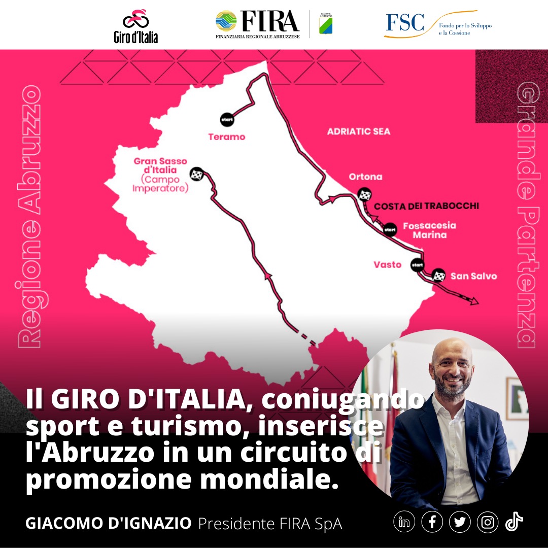 Il Giro d’Italia accende i riflettori sull’Abruzzo 