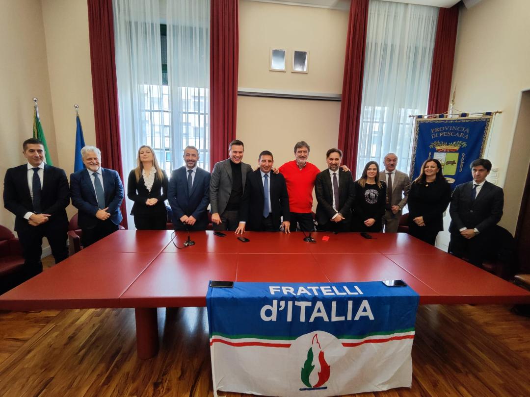 Elezioni regionali, Fratelli d'Italia presenta i candidati della Provincia di Pescara