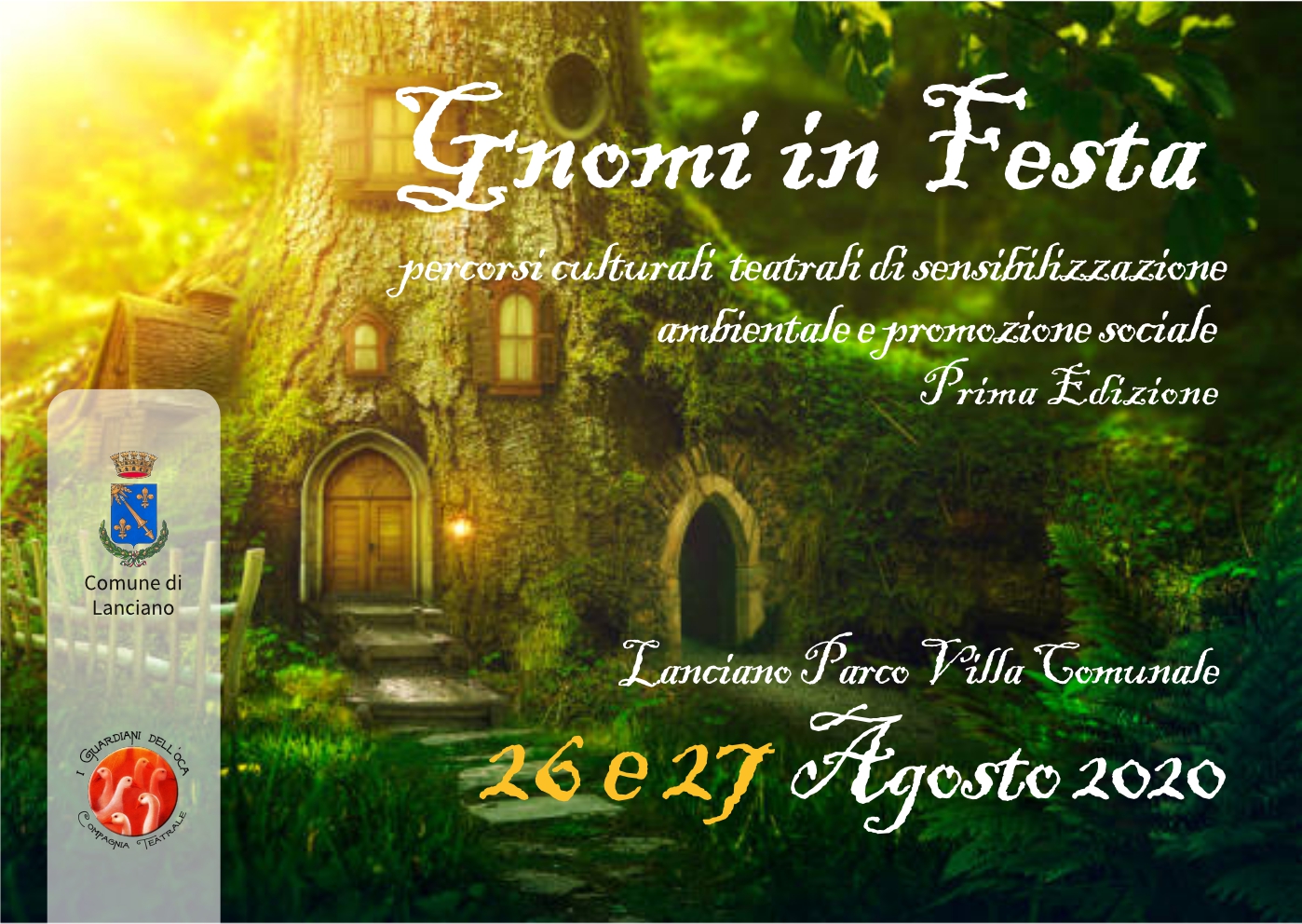 Gnomi in Festa 1^ edizione, percorsi culturali teatrali di sensibilizzazione ambientale e promozione sociale 