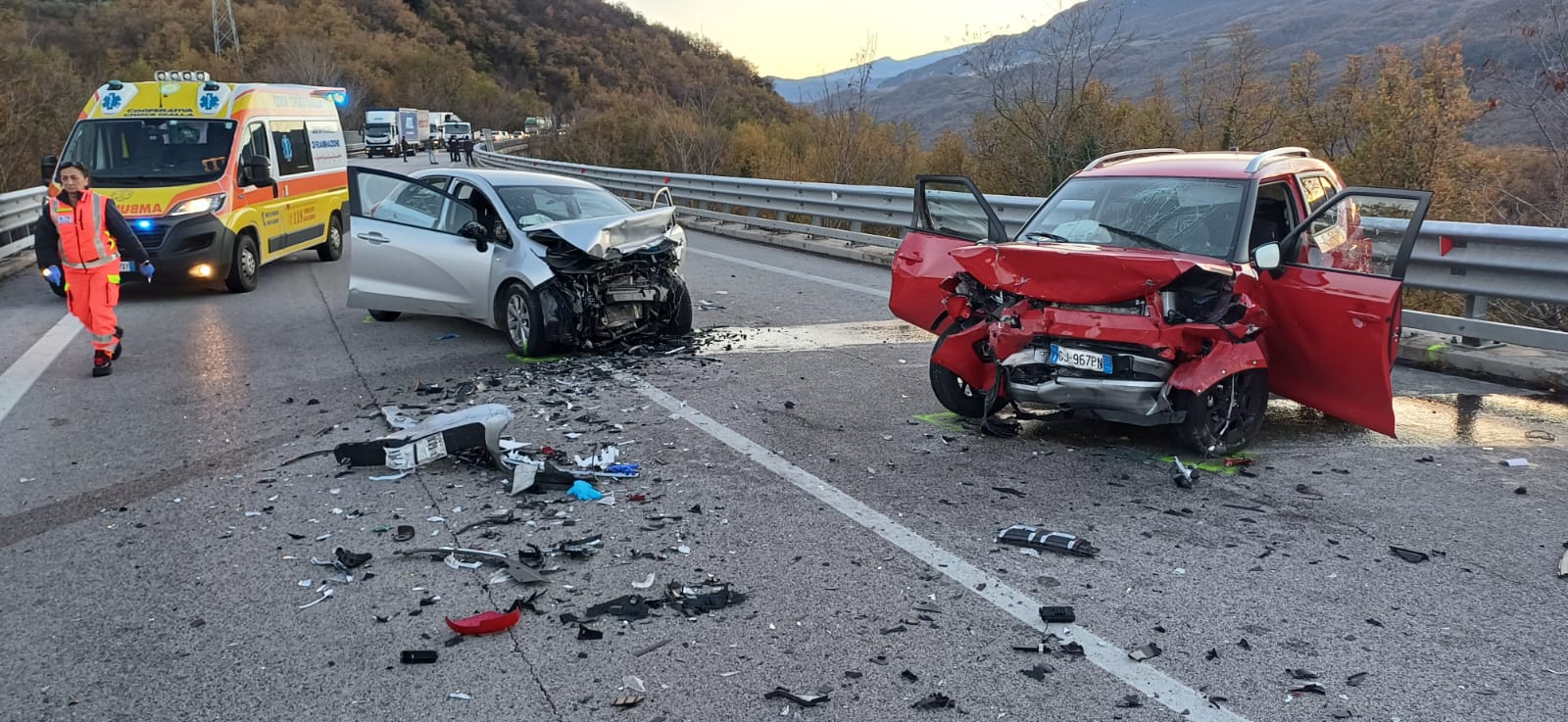 Incidente mortale sulla SS652 sotto la galleria di Bomba