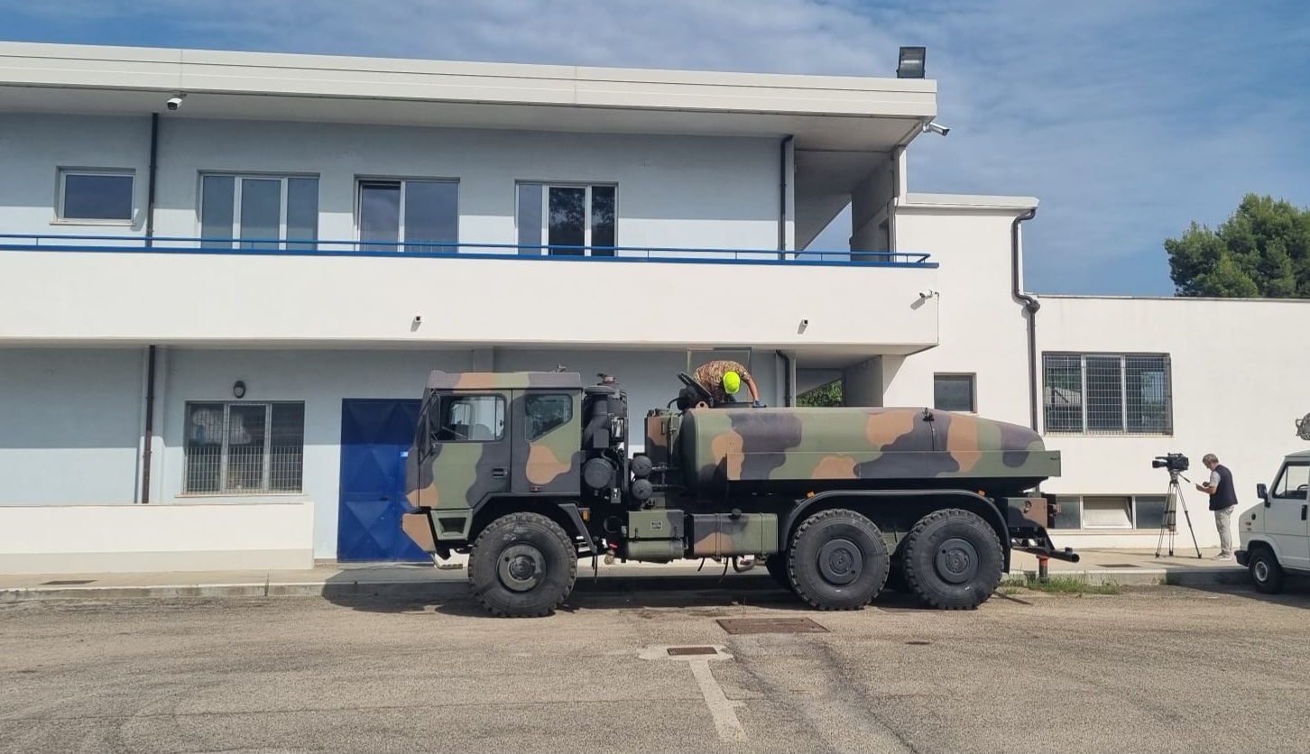 Emergenza Idrica, partita l'autobotte degli Alpini per rifornire i comuni più colpiti