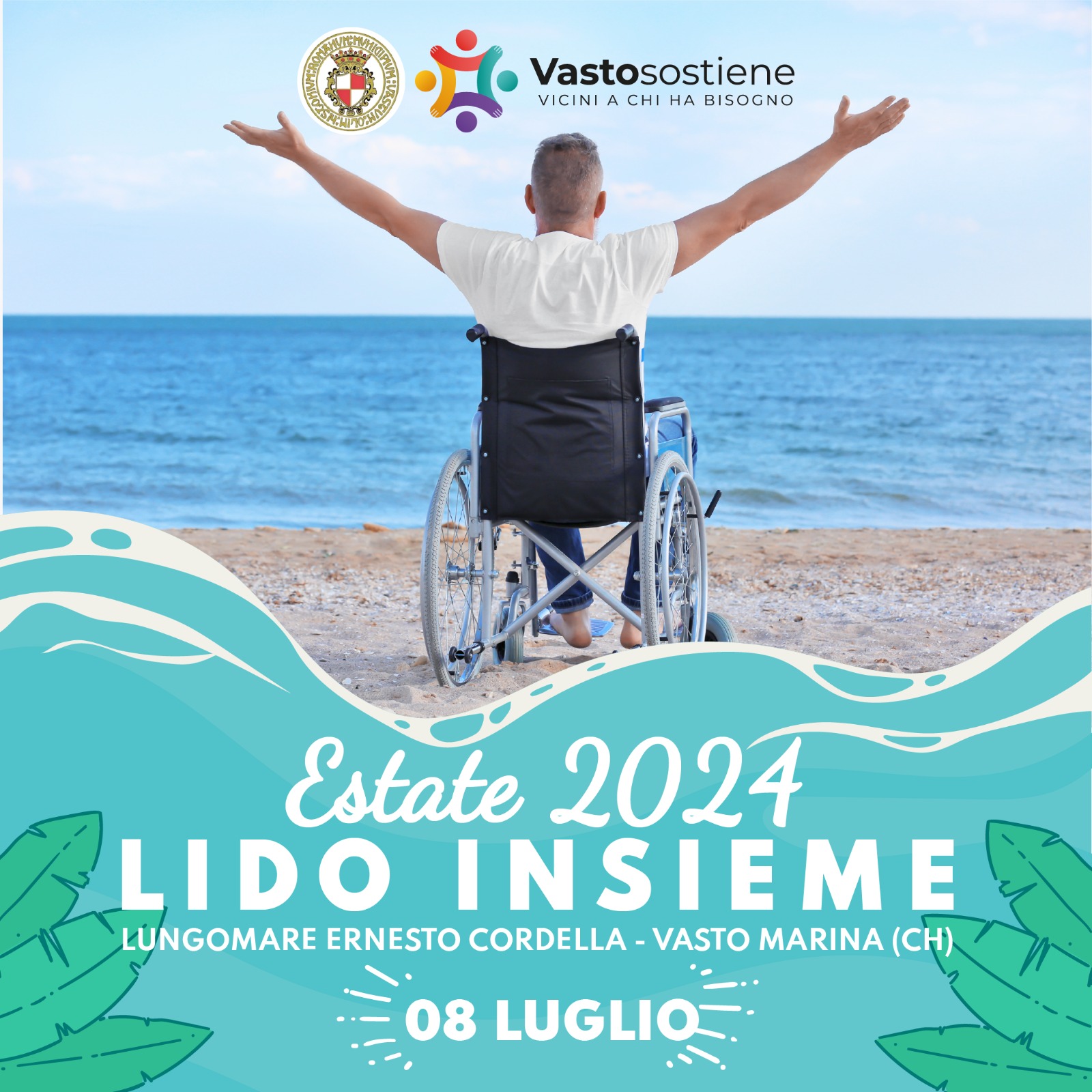 Vasto: al via il servizio estivo del "Lido Insieme" per persone con disabilità