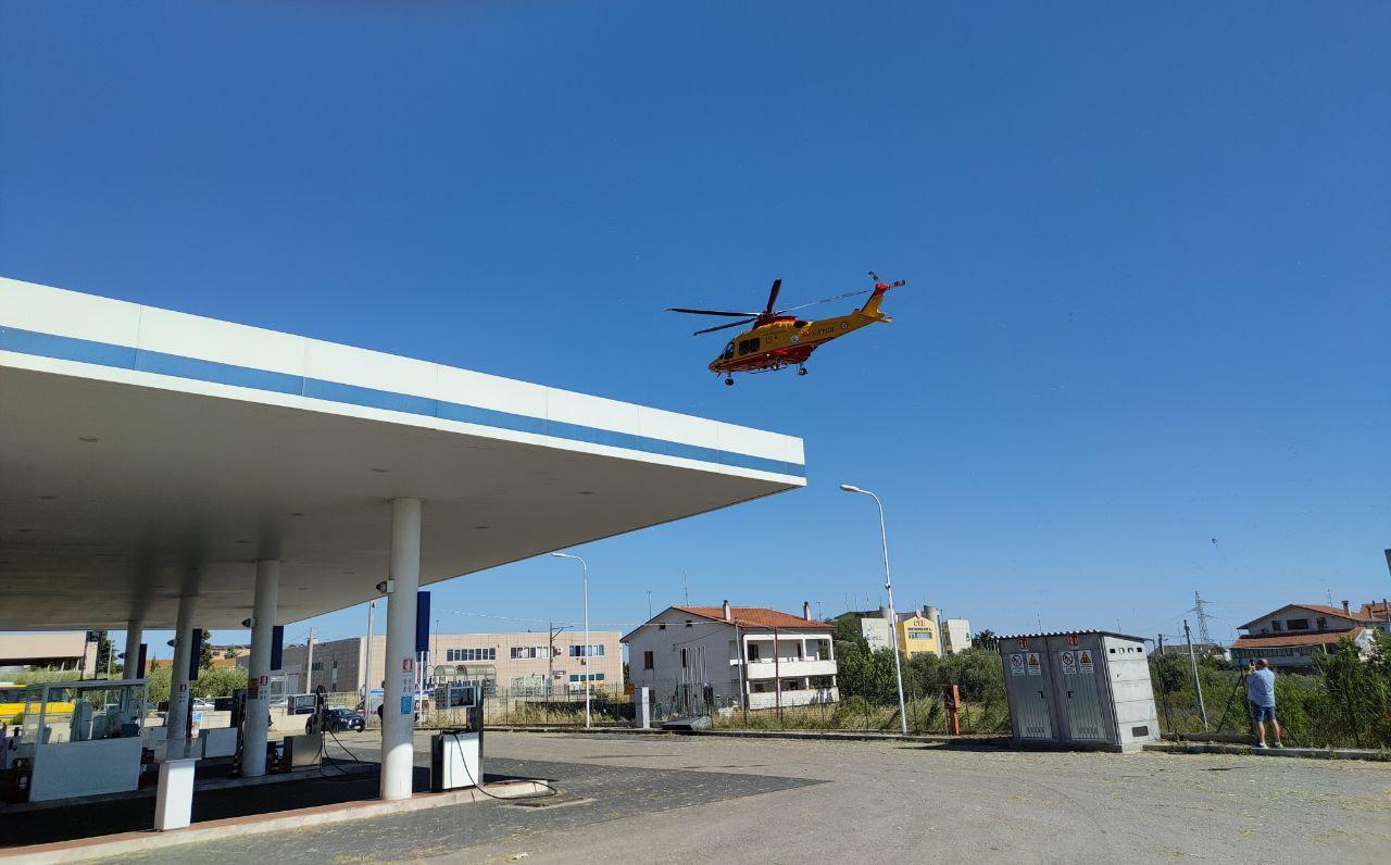 Incidente sul lavoro a Treglio, ferito un uomo trasportato in eliambulanza a Pescara