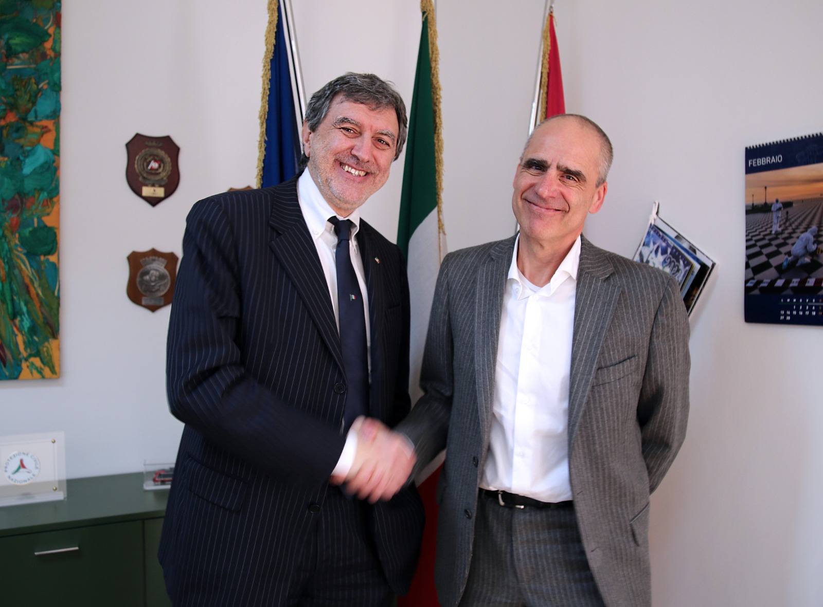 Automotive: incontro istituzionale del presidente Marco Marsilio con Orfanelli della Denso