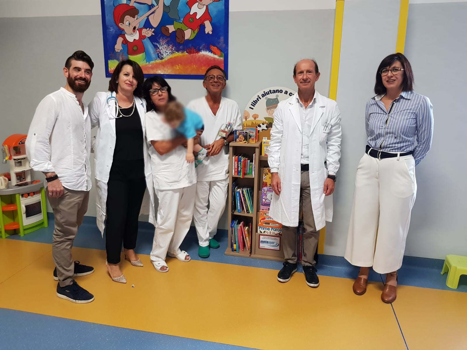 Pediatria ospedale di Lanciano, una piccola biblioteca grazie al dono di Metamer