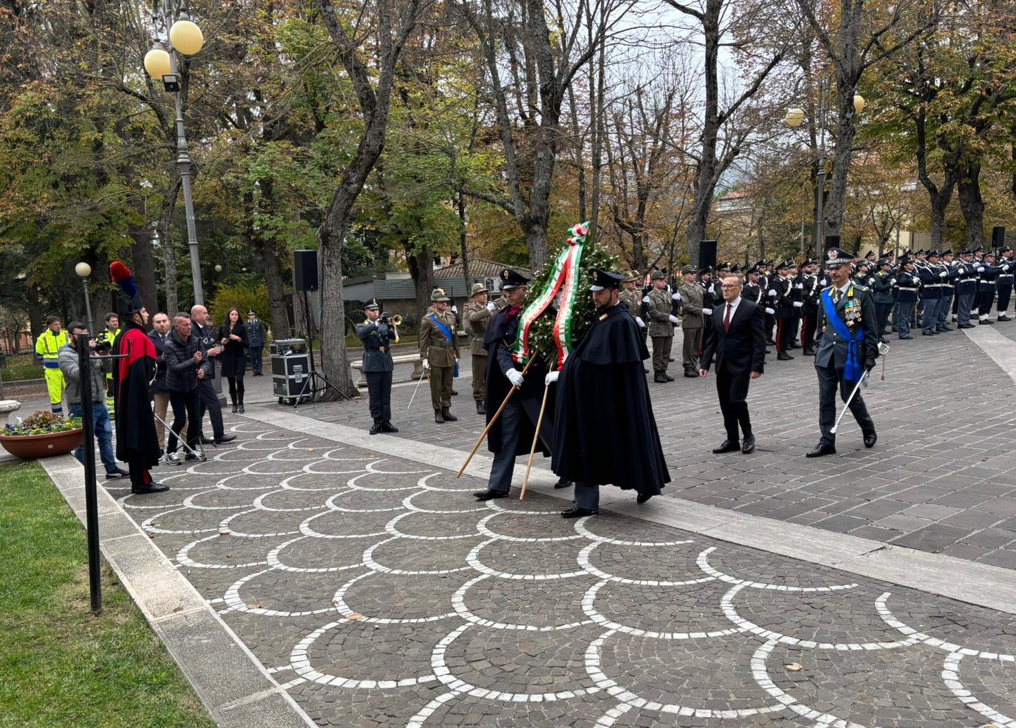 L'Aquila, commemorazione del Giorno dell’Unità Nazionale e della Giornata delle Forze Armate 4 Novembre 2024