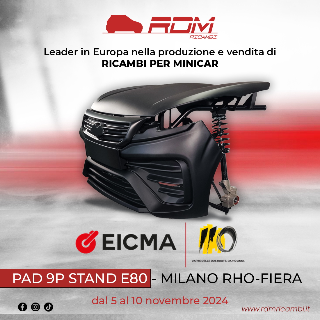 Eicma 2024: un mese all'apertura, tra record e novità, presente anche lo stand di Rdm Ricambi