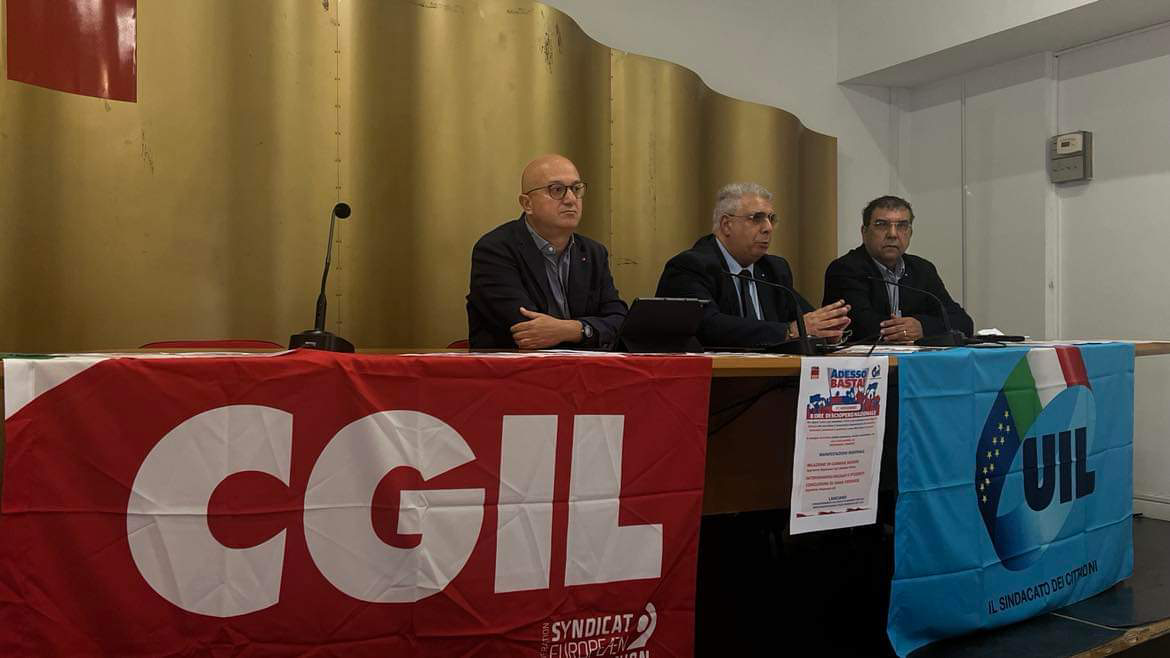 Cgil Abruzzo Molise e Uil Abruzzo, il 17 novembre in piazza a Lanciano contro la manovra finanziaria e le politiche economiche e sociali del Governo   