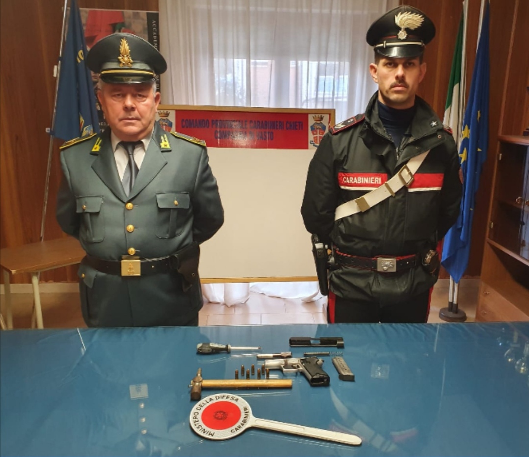 Arrestato 38enne abruzzese trovato con un’arma clandestina