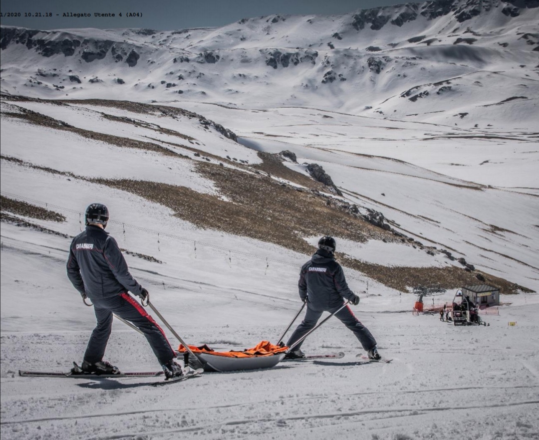 Ripresa l’attività di vigilanza e soccorso, dei carabinieri sciatori, sulle piste presidiando gli impianti di risalita. 