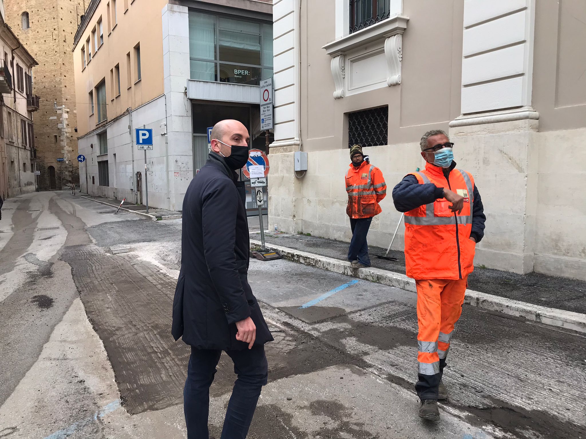 Lavori in centro a Chieti, l'assessore Rispoli: "Si riprende la settimana prossima"