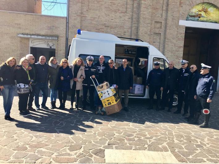 Montesilvano: Befana del vigile, raccolti 10 quintali di prodotti alimentari per 80 famiglie