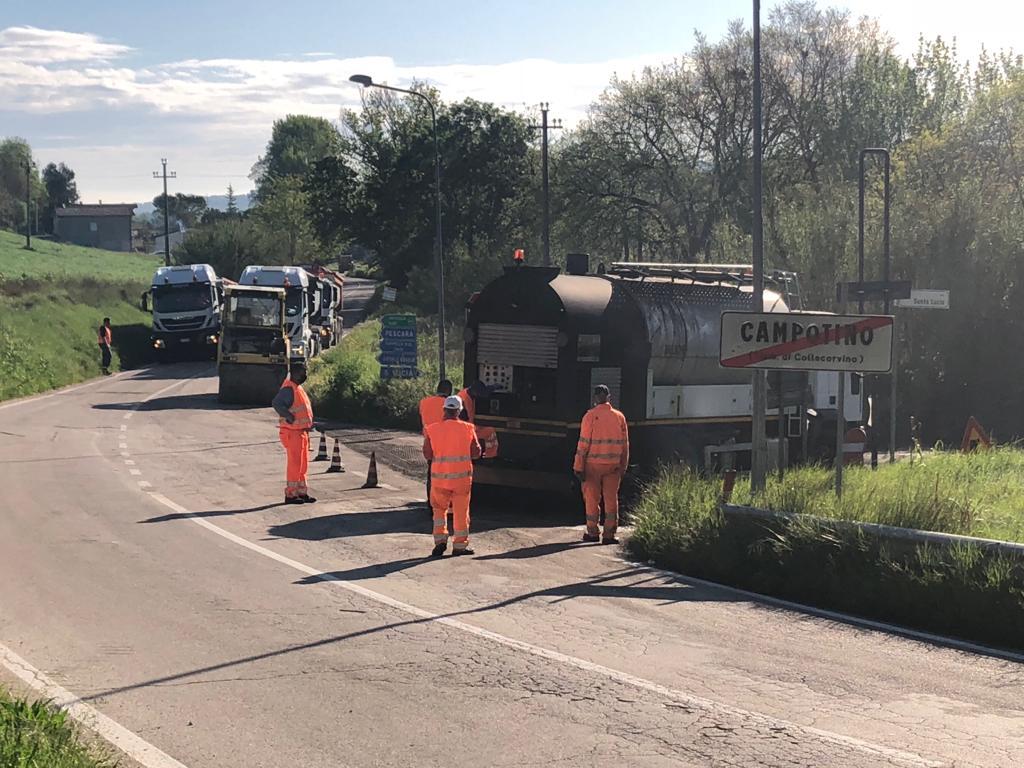 Coronavirus, aperto primo cantiere post quarantena a Collecorvino