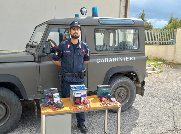 Torricella Peligna, I Carabinieri della  Tutela Forestale e dei Parchi sequestrano mezzi non consentiti per il prelievo venatorio 