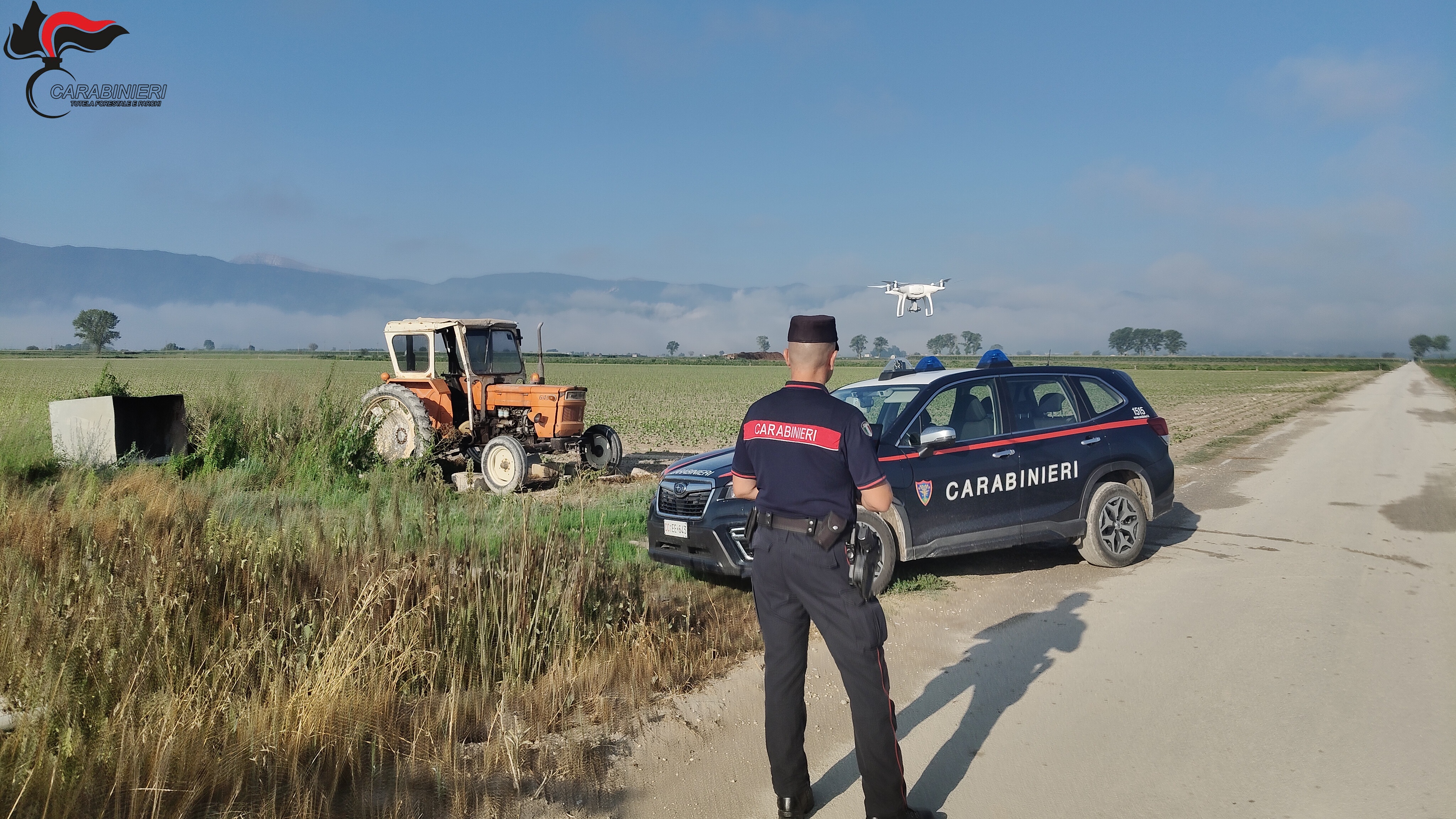 Crisi idrica e utilizzo dell’acqua: in azione i droni dei Carabinieri