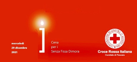 Pescara,  Cenone 4.0 per i senza fissa dimora organizzato da Comune e Croce Rossa 