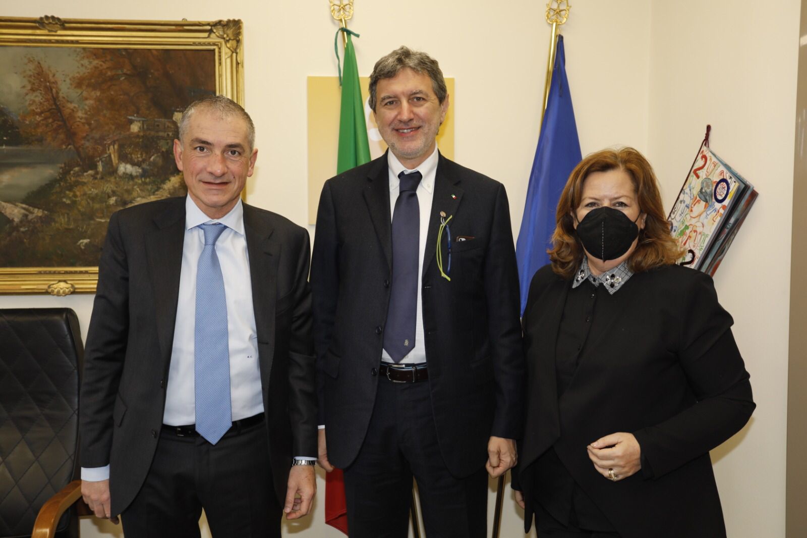 Incontro a Roma del presidente Marsilio e l’assessore Verì con il sottosegretario Costa