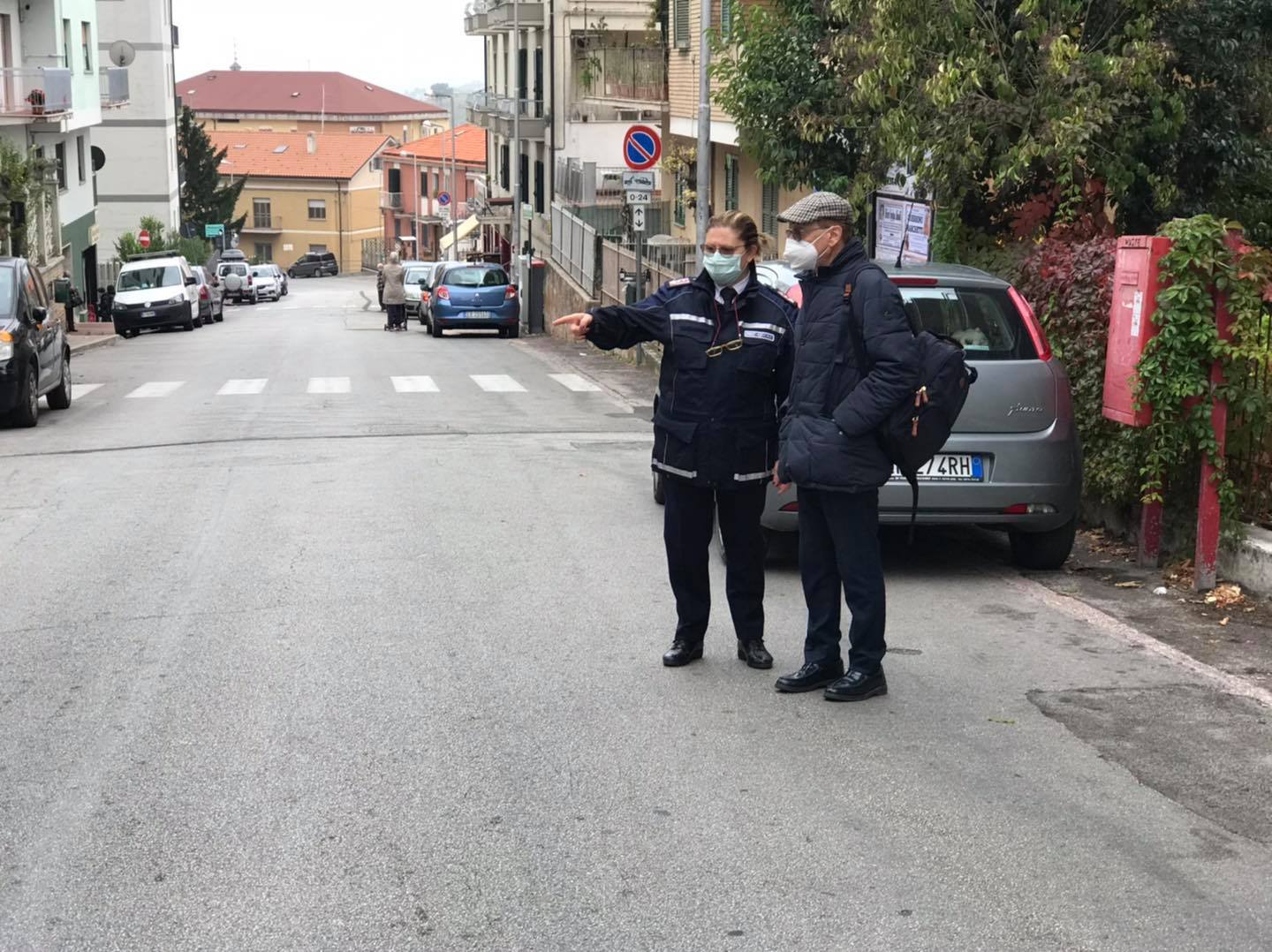 Chieti, sopralluogo del sindaco e del Comandante della Polizia Municipale a Filippone