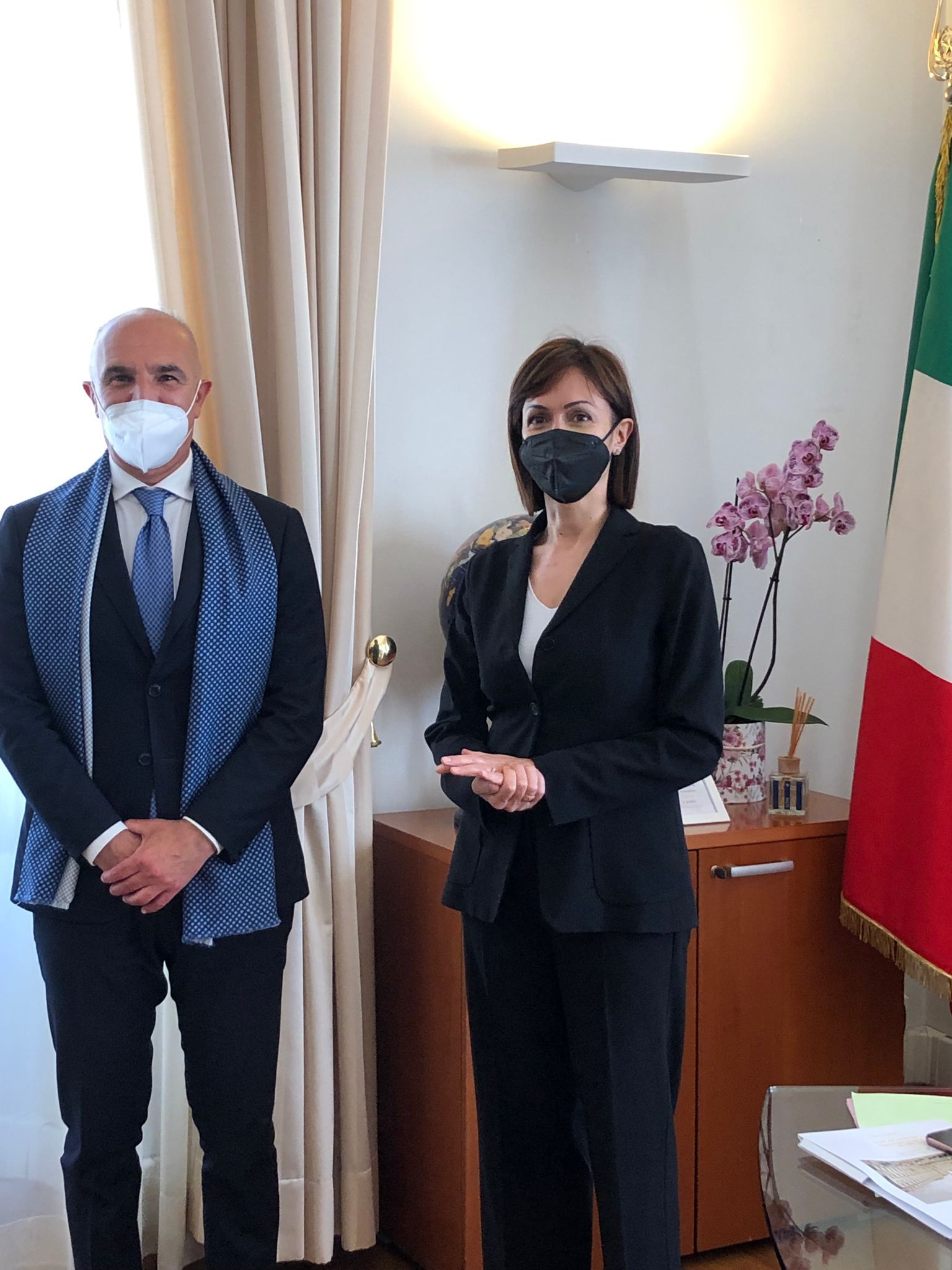 Il sindaco di Pescara Carlo Masci ricevuto a Roma dal Ministro Mara Carfagna