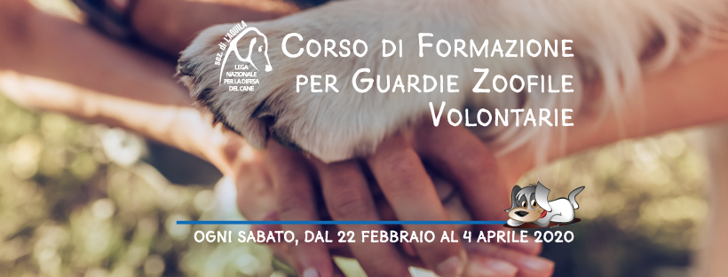 Un Corso di formazione per aspiranti Guardie Zoofile Volontarie organizzato dalla Sezione di L’Aquila di Lega Nazionale per la Difesa del Cane.