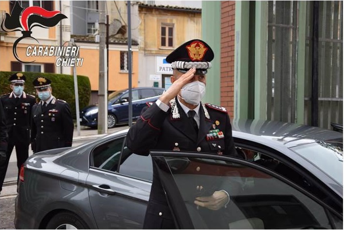 Il Generale Fischione in visita di commiato al Comando Legione Carabinieri Abruzzo e Molise 