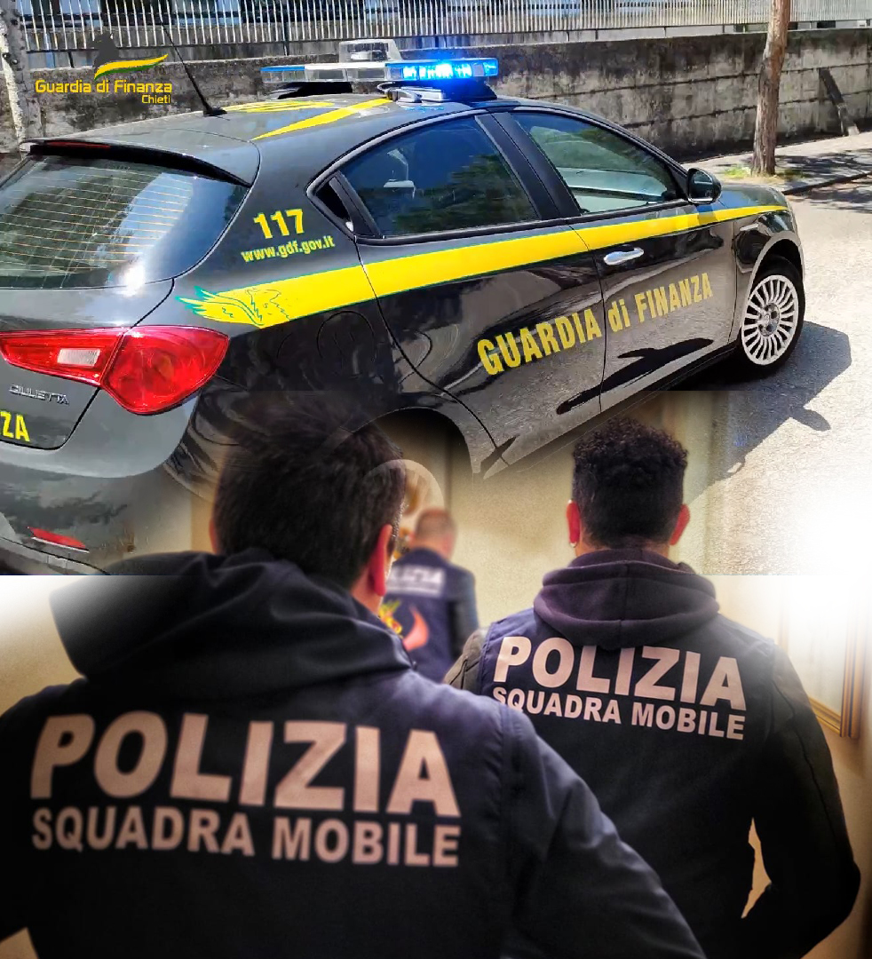 Truffe a compagnie assicurative, operazione congiunta Gdf Chieti e Polizia, 14 misure cautelari 