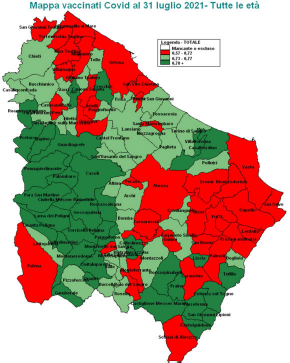  Coronavirus,, vaccinato con la prima dose il 68% della popolazione in provincia di Chieti