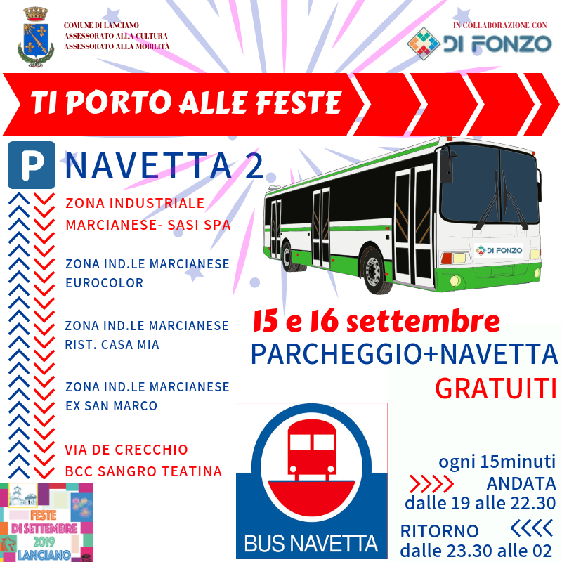 Feste di Settembre 2019 Lanciano, notizie sulla viabilità