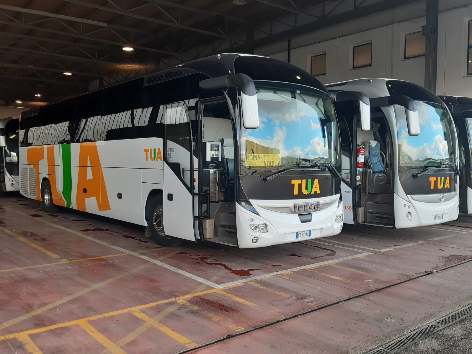 In servizio i nuovi autobus sulla L’Aquila-Roma con tutte le comodità per i passeggeri