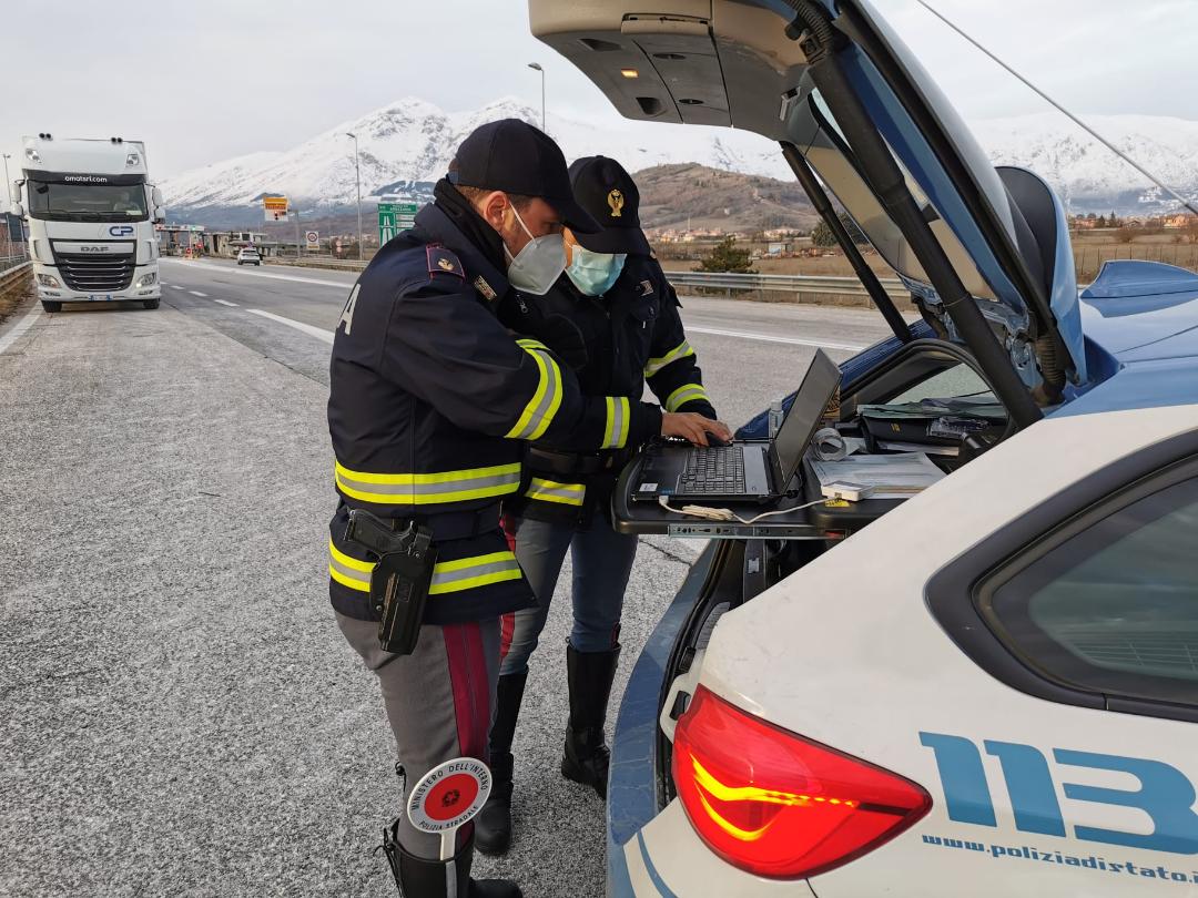 Importante attività operativa e di controllo della Polizia stradale sul territorio abruzzese