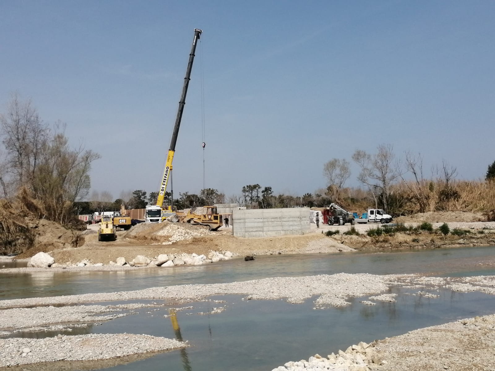 Ponte ciclopedonale Roseto-Pineto: arrivati i materiali, entro giugno la fine dei lavori