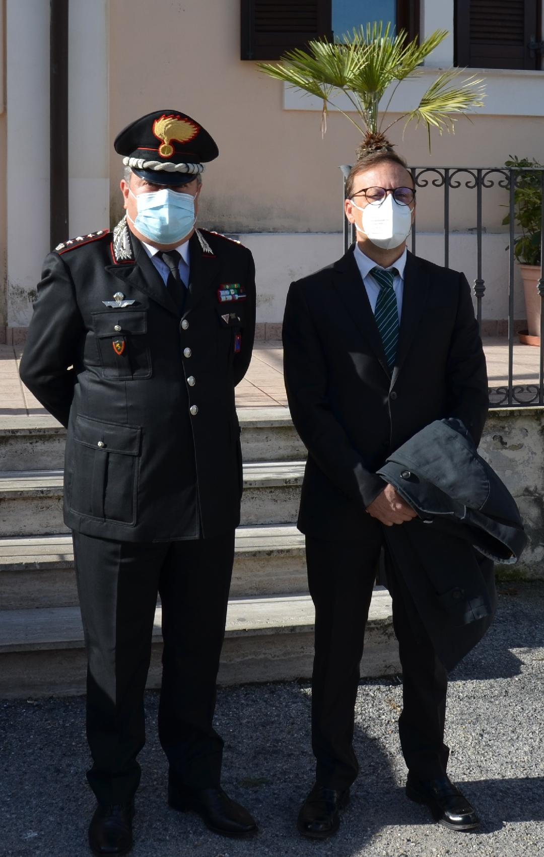 Pescara,visita del Prefetto Giancarlo Di Vincenzo al Comando provinciale Carabinieri