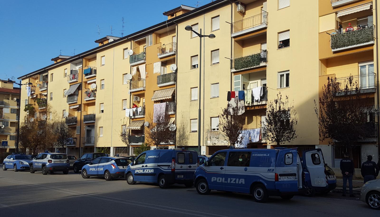 Quartiere Rancitelli di Pescara passato al setaccio delle forze di polizia 