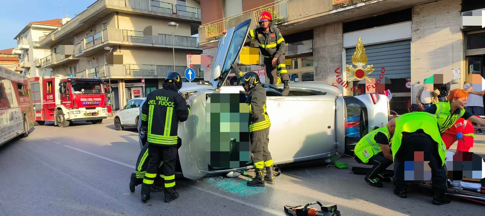 Pescara, 75enne ferito in incidente stradale