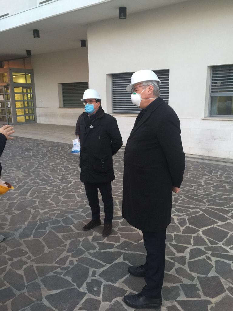 Febbo in visita al SS. Annunziata di Chieti: finalmente si torna a investire