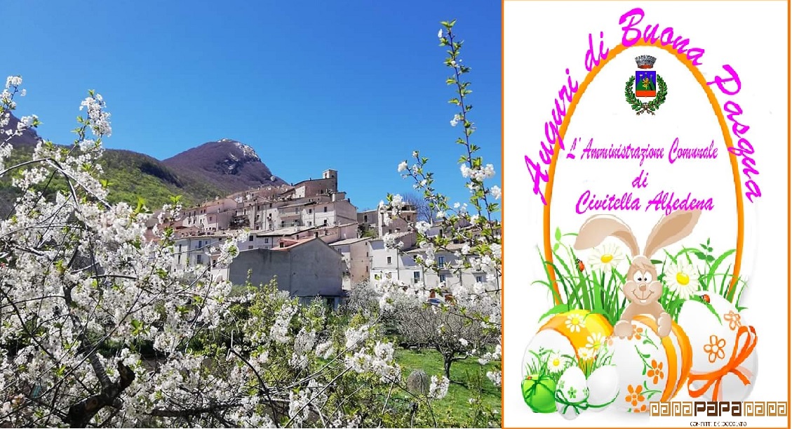 Civitella Alfedena, una Pasqua  dedicata ai più piccoli, con uova in regalo per tutti i bambini.